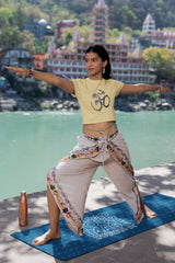 Crop Top with "OM" Print