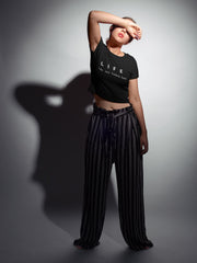 Crop Top with "Life" Print
