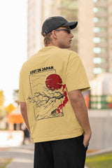 Unisex Relaxed Fit T-Shirt with "Sakura & Pagoda Adventure" Print