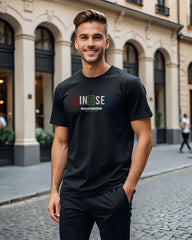 Unisex Relaxed Fit T-Shirt with Minset Print