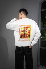 Regular Fit Unisex Sweatshirt with "Kyojuro Rengoku" Print