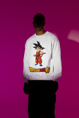 Regular Fit Unisex Sweatshirt with "Goku" Print