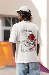 Unisex Relaxed Fit T-Shirt with "Sakura & Pagoda Adventure" Print