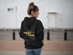 Regular Fit Unisex hoddie with "Rest & Rise " Print