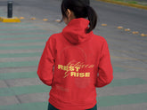 Regular Fit Unisex hoddie with "Rest & Rise " Print