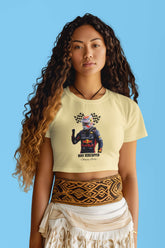 Crop Top with "F1 Champion Tribute: Max Verstappen" Print