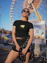 Crop Top with "Don't Be Bitter" Print