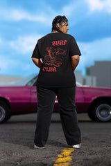 Unisex Relaxed Fit T-Shirt with "Surf Club" Print