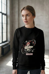 Regular Fit Unisex Sweatshirt with "Makima-Chainsaw Man" Print