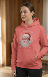 Regular Fit Unisex hoddie with "Santa Illustration" Print