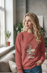 Regular Fit Unisex Sweatshirt with "Makima-Chainsaw Man" Print