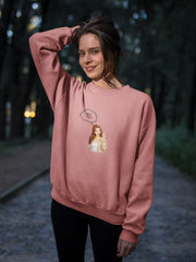 Regular Fit Unisex Sweatshirt with "Couples-Chat" Print