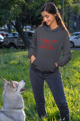 Regular Fit Unisex hoddie with "Wake Up Slay Repeat" Print