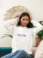 Regular Fit Unisex hoddie with "Iconic" Print