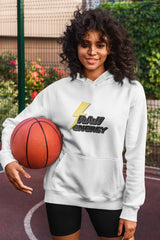 Regular Fit Unisex hoddie with "Raw Energy" Print