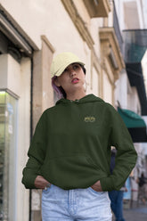 Regular Fit Unisex hoddie with "Energy Over Overthink" Print