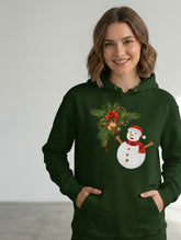 Regular Fit Unisex hoddie with "Santa Illustration" Print