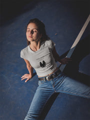 Crop Top with "Running on Naps & Audacity" Print