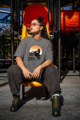 Unisex Relaxed Fit T-Shirt with "Sunset Speedway" Print