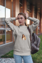 Regular Fit Unisex Sweatshirt with "Couples-Chat" Print