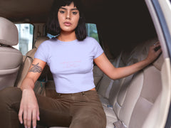 Crop Top with "Soft Girl Energy" Print