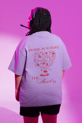 Unisex Relaxed Fit T-Shirt with "Home" Print