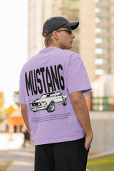 Unisex Relaxed Fit T-Shirt with "Mustang" Print