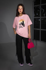 Unisex Relaxed Fit T-Shirt with "Sunset Speedway" Print