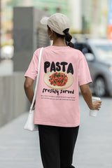 Unisex Relaxed Fit T-Shirt with "Pasta" Print