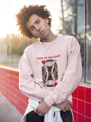 Unisex Relaxed Fit sweatshirt with "King-Queen" Print