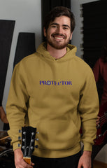Regular Fit Unisex hoddie with "Protected-Protector" Print