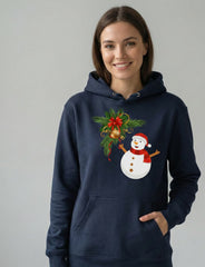 Regular Fit Unisex hoddie with "Santa Illustration" Print