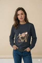 Regular Fit Unisex Sweatshirt with "Spy × Family" Print