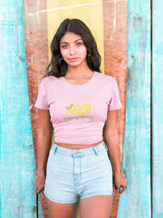 Crop Top with "Don't Be Bitter" Print