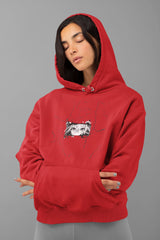 Regular Fit Unisex hoddie with "Eye Illustration" Print