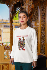 Unisex Relaxed Fit sweatshirt with "King-Queen" Print