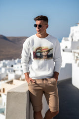 Regular Fit Unisex Sweatshirt with "Monkey-D-Luffy" Print