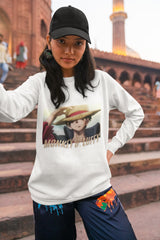 Regular Fit Unisex Sweatshirt with "One Piece" Print