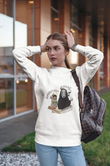 Regular Fit Unisex Sweatshirt with "Spirited Away" Print