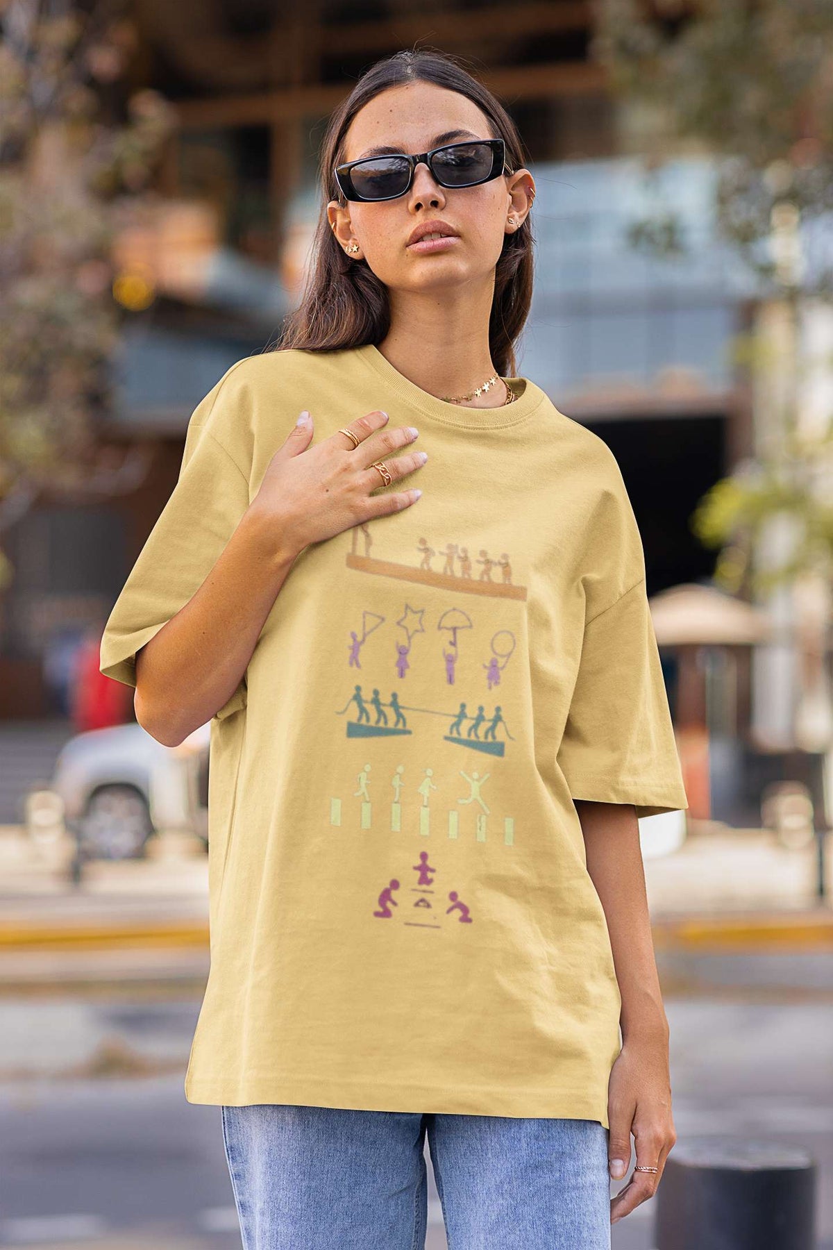 Unisex Relaxed Fit T-Shirt with "Squid Game Journey" Print