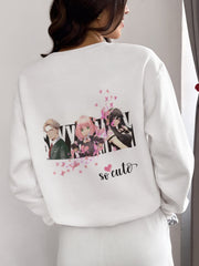Regular Fit Unisex Sweatshirt with "Spy × Family" Print