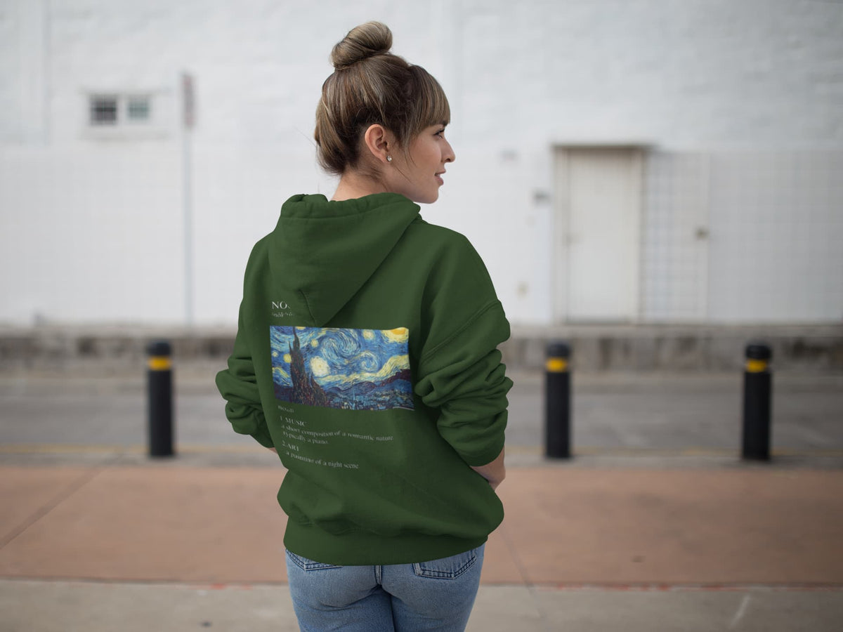 Regular Fit Unisex hoddie with "Nocture" Print