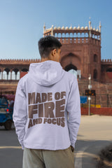 Regular Fit Unisex hoddie with "Lock-In" Print