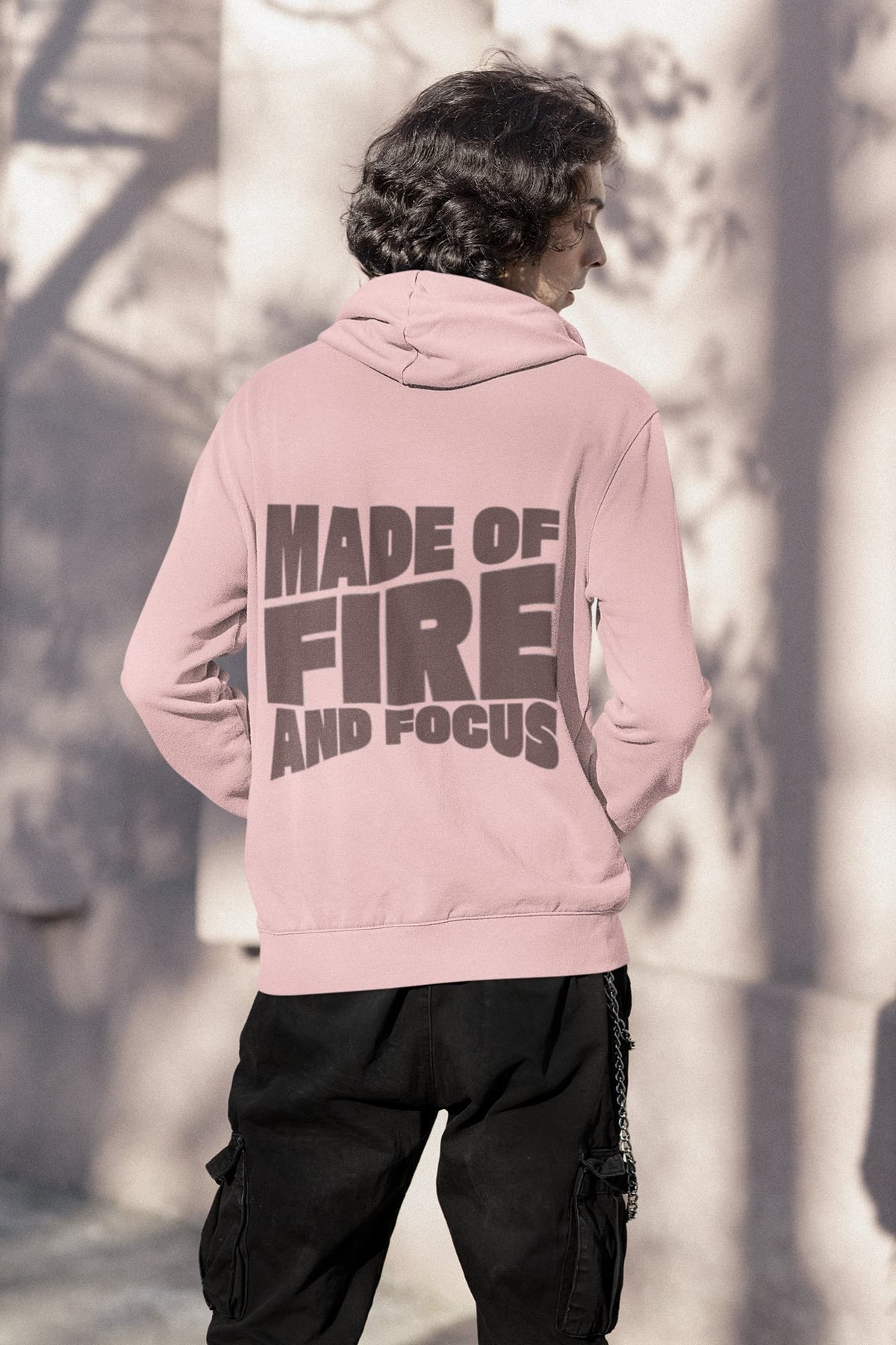 Regular Fit Unisex hoddie with "Lock-In" Print