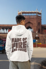 Regular Fit Unisex hoddie with "Lock-In" Print