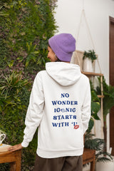Regular Fit Unisex hoddie with "Iconic" Print