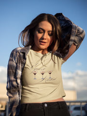 Crop Top with "Beating The Heat" Print