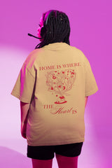 Unisex Relaxed Fit T-Shirt with "Home" Print
