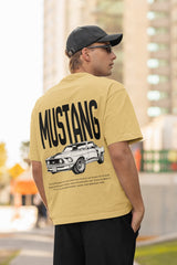 Unisex Relaxed Fit T-Shirt with "Mustang" Print