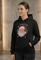 Regular Fit Unisex hoddie with "Santa Illustration" Print